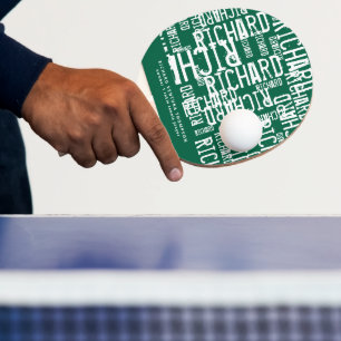 Raquete De Ping Pong Mesa Verde Moderno legal-Tênis-Paddle com Nome