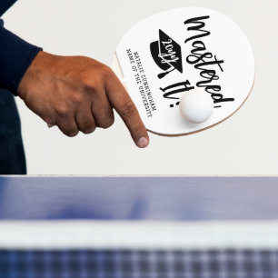Raquete De Ping Pong Mestrado Personalizado Graduação Conquistado