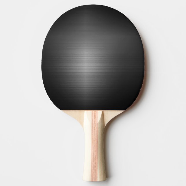 Raquete De Ping Pong Metal de aço inoxidável preto (Frente)