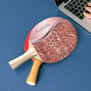Raquete De Ping Pong Metal Personalizado para Bling do Grelha Sparkle D