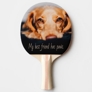 Raquete De Ping Pong Meu melhor amigo tem um cachorro de patas, Puppy M