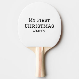 Raquete De Ping Pong Meu primeiro Natal adiciona nome masculino masculi