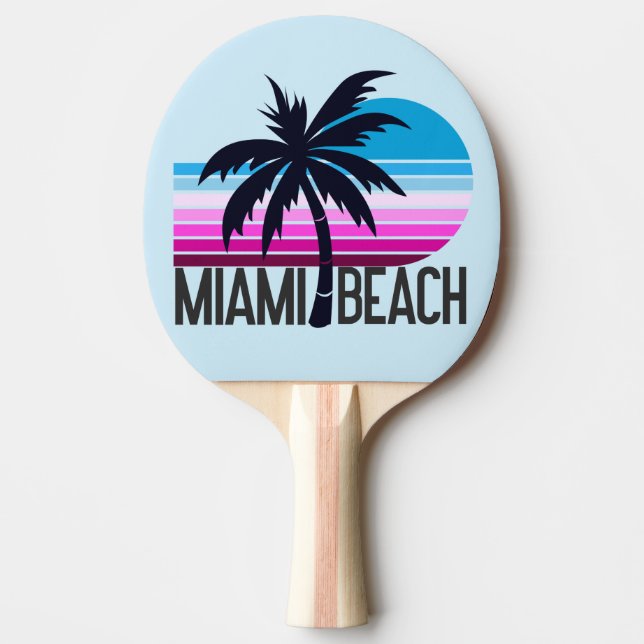 Raquete De Ping Pong Miami Beach (Frente)
