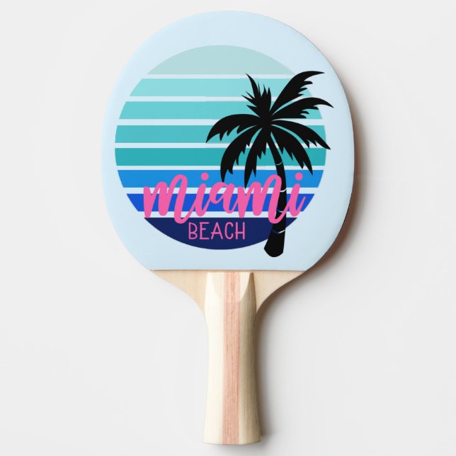 Raquete De Ping Pong Miami Beach (Frente)