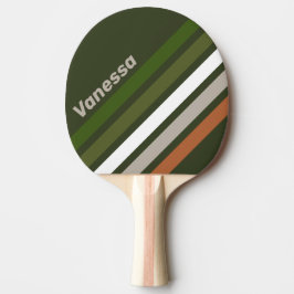 Raquete De Ping Pong Misty Grove Angled Striping with Name