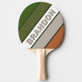 Raquete De Ping Pong Misty Grove Bold Striped com Nome
