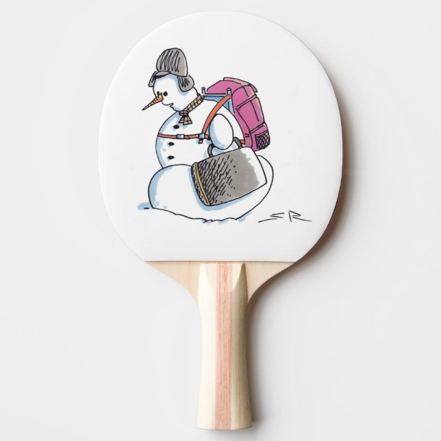 Raquete De Ping Pong Mochila Snowman ping pong (Frente)