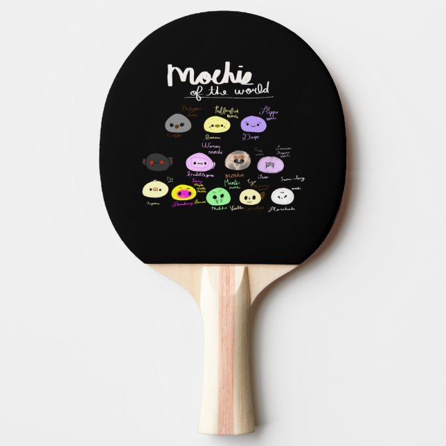 Raquete De Ping Pong Mochis of the World Cute Funny (Frente)
