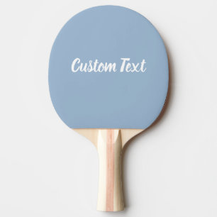 Raquete De Ping Pong Modelo de Texto Simples Azul e Script Branco