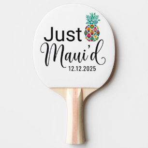 Raquete De Ping Pong Modern Just Maui'd Casal de Lua de Mel no Havaí