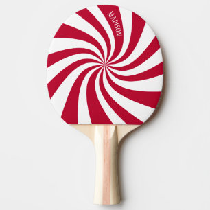 Raquete De Ping Pong Modern Spiral Swirl Magneta