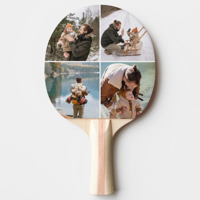 Raquete de Ping Pong Moderno Personalizado com 4 F (Frente)