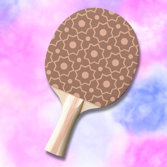Raquete De Ping Pong Moderno Pó de Mousse Mocha Rosa Empoeirado Forma G (Criador carregado)