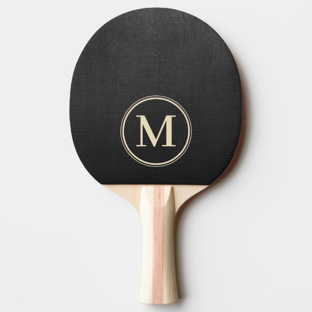 Raquete De Ping Pong Monograma Black Canvas (Verso)