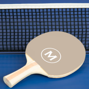 Raquete De Ping Pong Monograma clássico mínimo