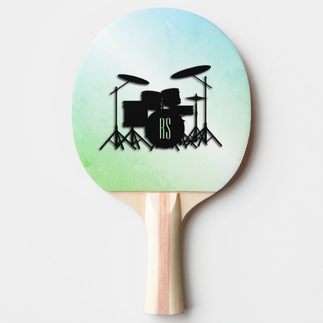 Raquete De Ping Pong Monograma Conjunto Ping Pong Pino Prateado (Frente)