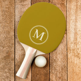 Raquete De Ping Pong Monograma Cor Desert Sage Sólida