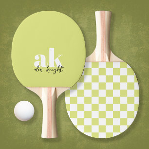 Raquete De Ping Pong Monograma de Assinatura Retroativa Verificado