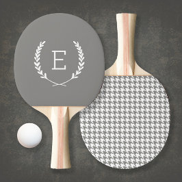 Raquete De Ping Pong Monograma de Crista de Louro
