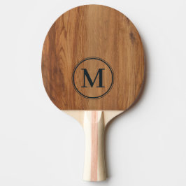 Raquete De Ping Pong Monograma de Madeira de Bordo