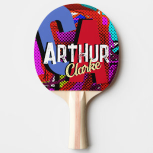 Raquete De Ping Pong Monograma de Nome Personalizado do Tênis de mesa