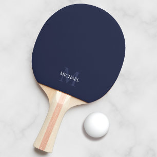 Raquete De Ping Pong Monograma Personalizado Clássico e Nome