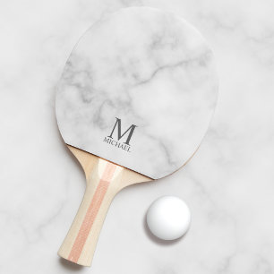 Raquete De Ping Pong Monograma Personalizado Clássico e Nome