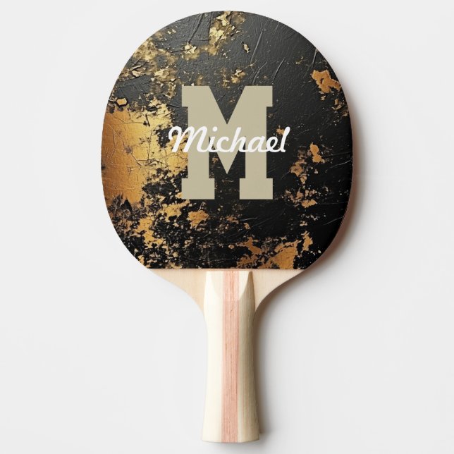Raquete De Ping Pong Monograma Personalizado de Esporte Legal (Frente)
