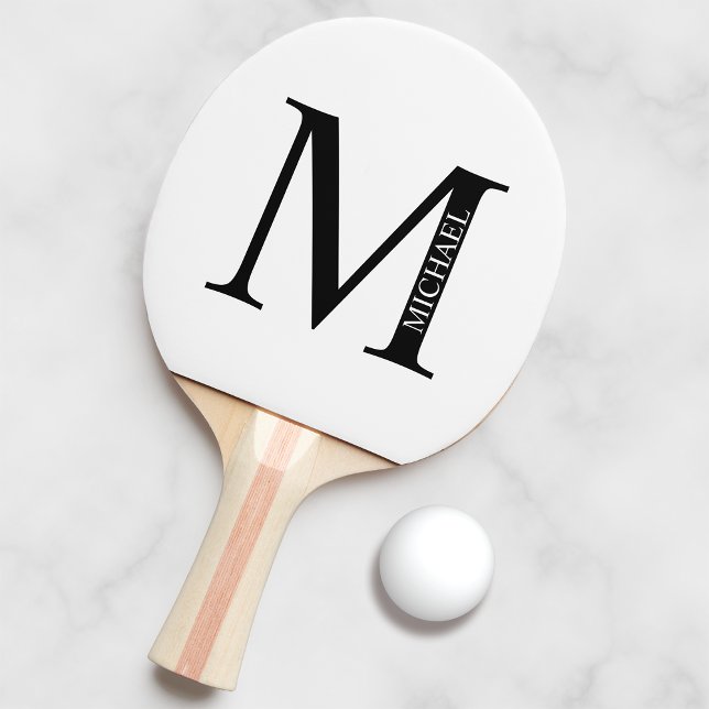 Raquete De Ping Pong Monograma Personalizado e Pino Ping Pong Paddle (Criador carregado)