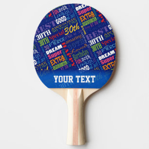 Raquete De Ping Pong Monograma personalizado especial do partido de