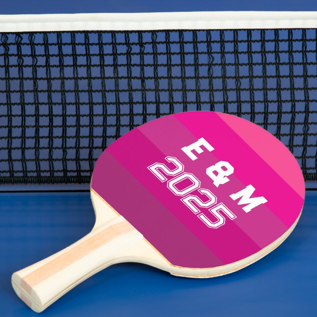 Raquete De Ping Pong Monogramas e anos personalizáveis (Insitu)