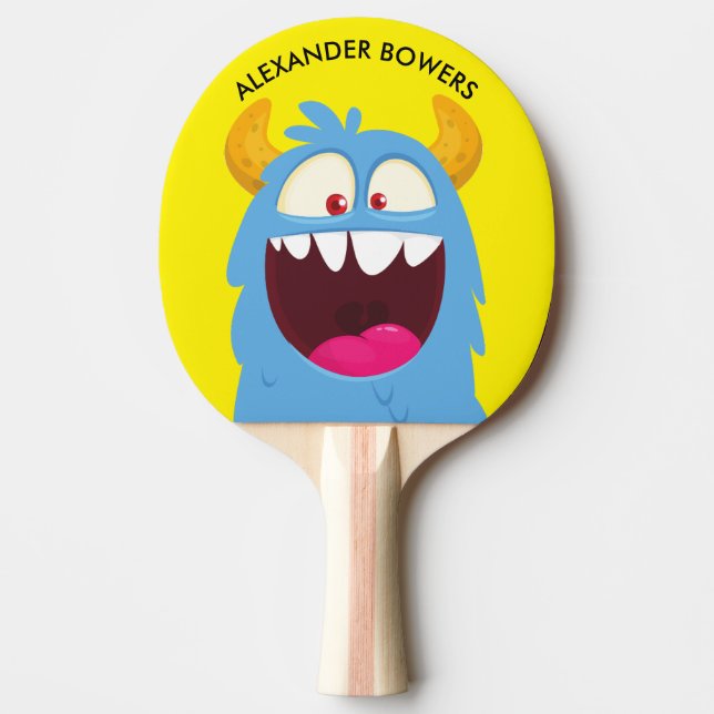 Raquete De Ping Pong MONSTER anti-stress fit sport FUN CUTE (Frente)
