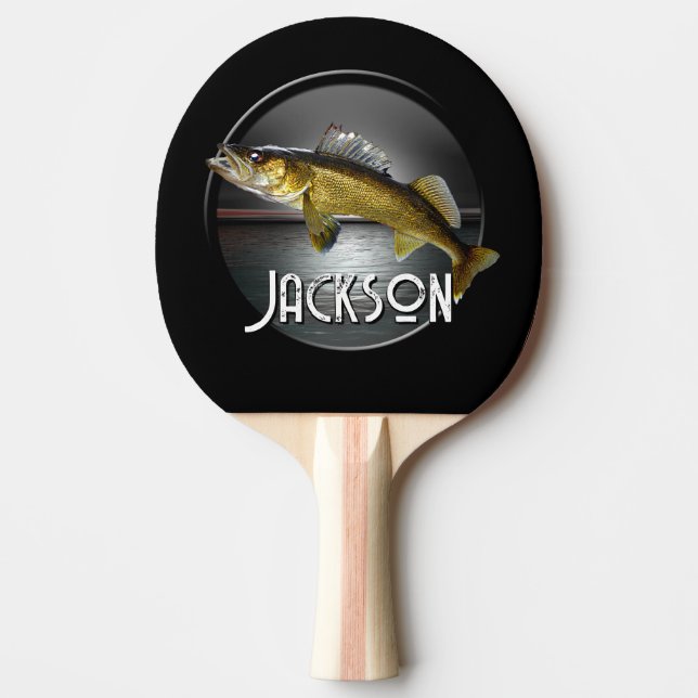 Raquete De Ping Pong Moon Water & Walleye Pike (Frente)