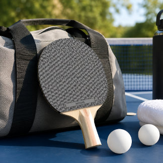 Raquete De Ping Pong Mosaico de Triângulo Monocromático Nome Personaliz