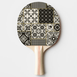 Raquete De Ping Pong Motivos islâmicos do azulejo Majolica.