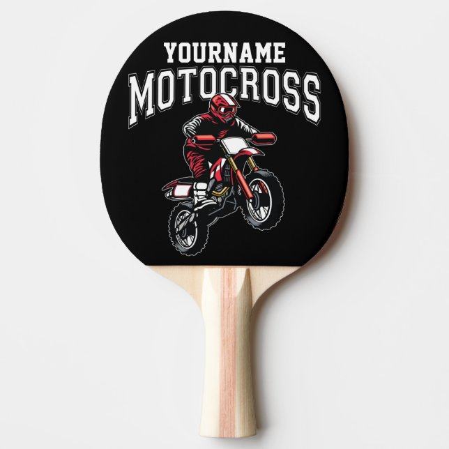 Raquete De Ping Pong Motocross Dirt Bike Racing Personalizado (Frente)