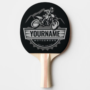 Raquete De Ping Pong Motocross Rider Rider Ringue Personalizada da Corr
