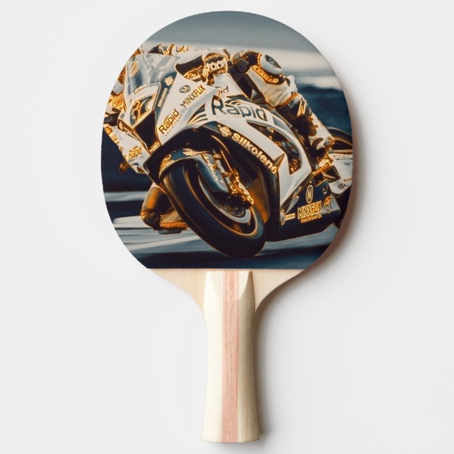 Raquete De Ping Pong Motorcycle Racer (Frente)