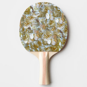 Raquete De Ping Pong Muitas pétalas bonitas de rosa