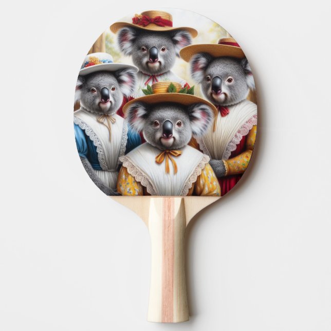 Raquete De Ping Pong Mulheres Pequenas da Koala (Frente)