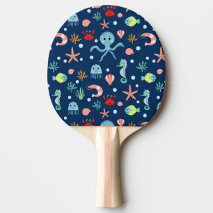 Raquete De Ping Pong Mundo do Mar