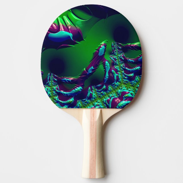 Raquete De Ping Pong ~ MUTANTE ~ Fractal Original ~ (Frente)