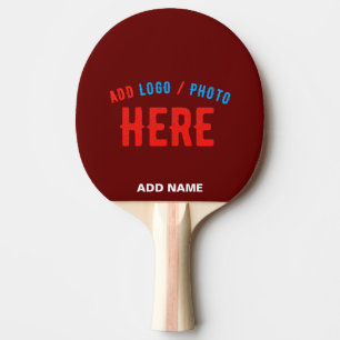 RAQUETE DE PING PONG NA MODA MODERNO OXBLOOD PERSONALIZÁVEL MARCA VERIF