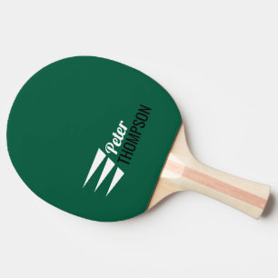 Raquete De Ping Pong Na moda Três Listras - Nome verde