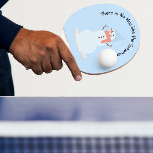 Raquete De Ping Pong Não há homem como o boneco de neve