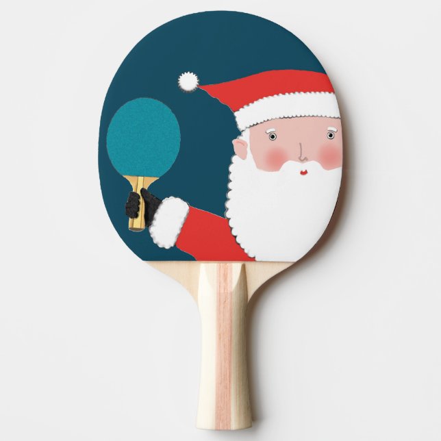 Raquete De Ping Pong Natal Divertido (Frente)