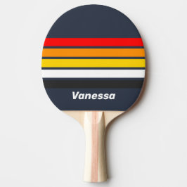 Raquete De Ping Pong Náutico Antigo Porto Através de Listras com Nome