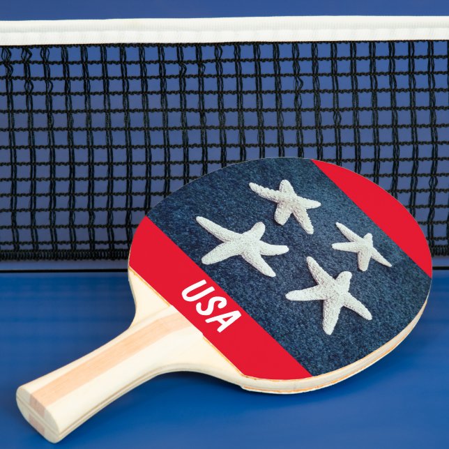 Raquete De Ping Pong Náutico Vermelho Branco e Azul (Insitu)
