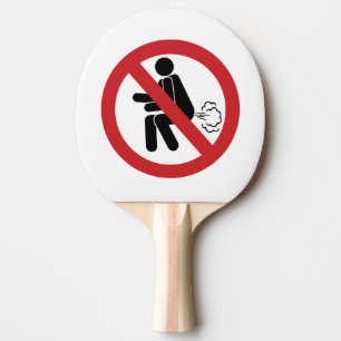 Raquete De Ping Pong NENHUM ⚠ tailandês engraçado do sinal do toale