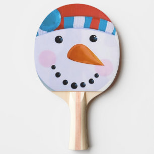 Raquete De Ping Pong Neve Carrot Nose Winter Christmas